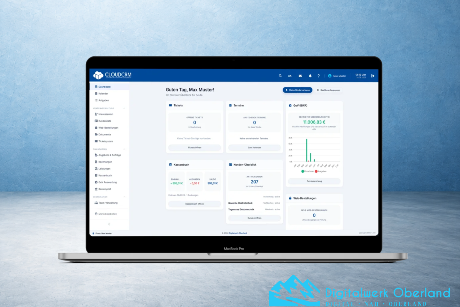 Beitragsbild: Alles im Griff: Das CloudCRM Dashboard als Herzstück Ihres Business