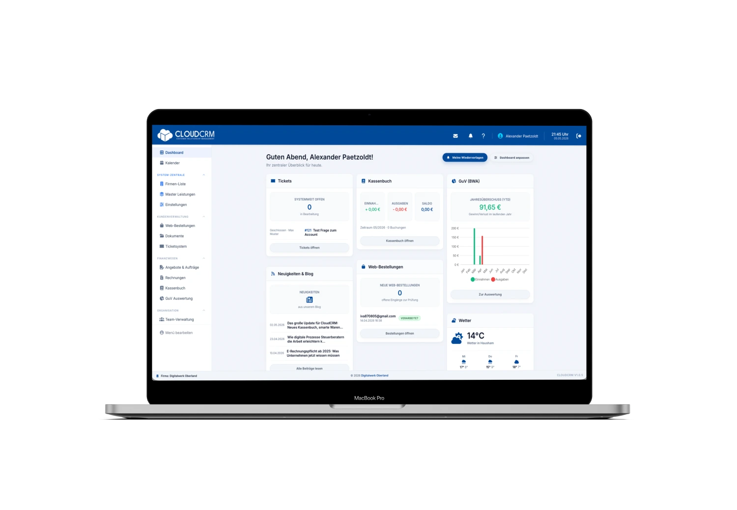 Das Dashboard – Ihre Kommandozentrale